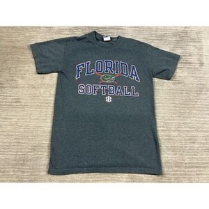 University of Florida Gators Softball T-Shirt Adult Small Blue Short Sleeve